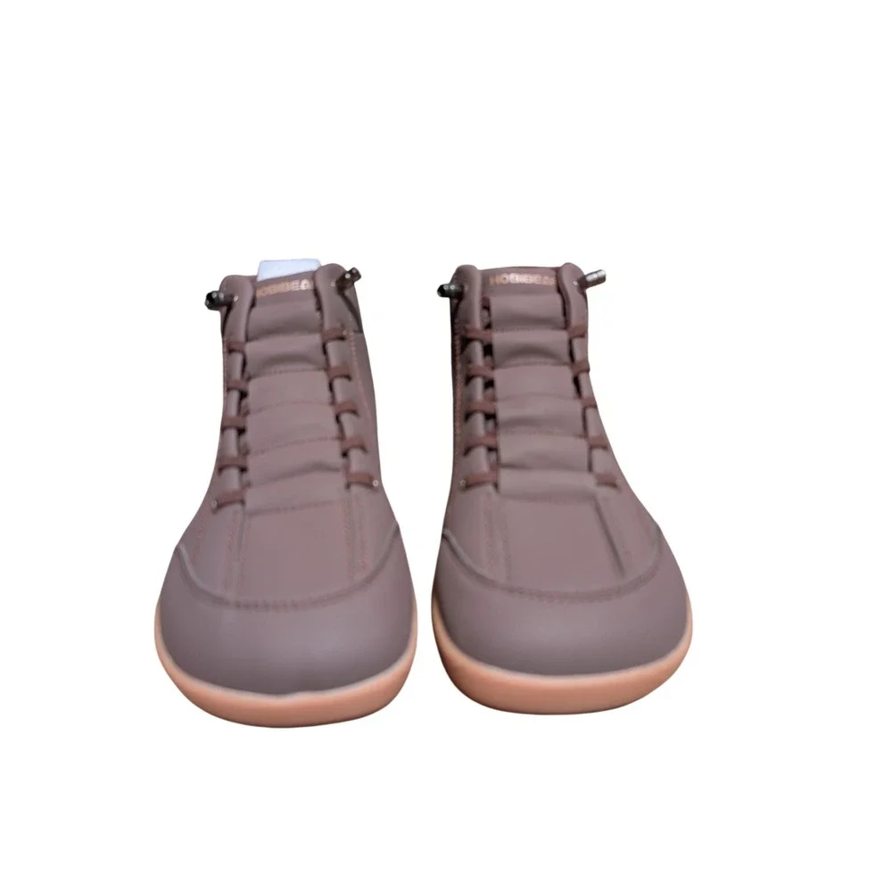 Hobibear Barefoot Shoes Men Size 41 Brown Like New Minimalist High Top Sneakers